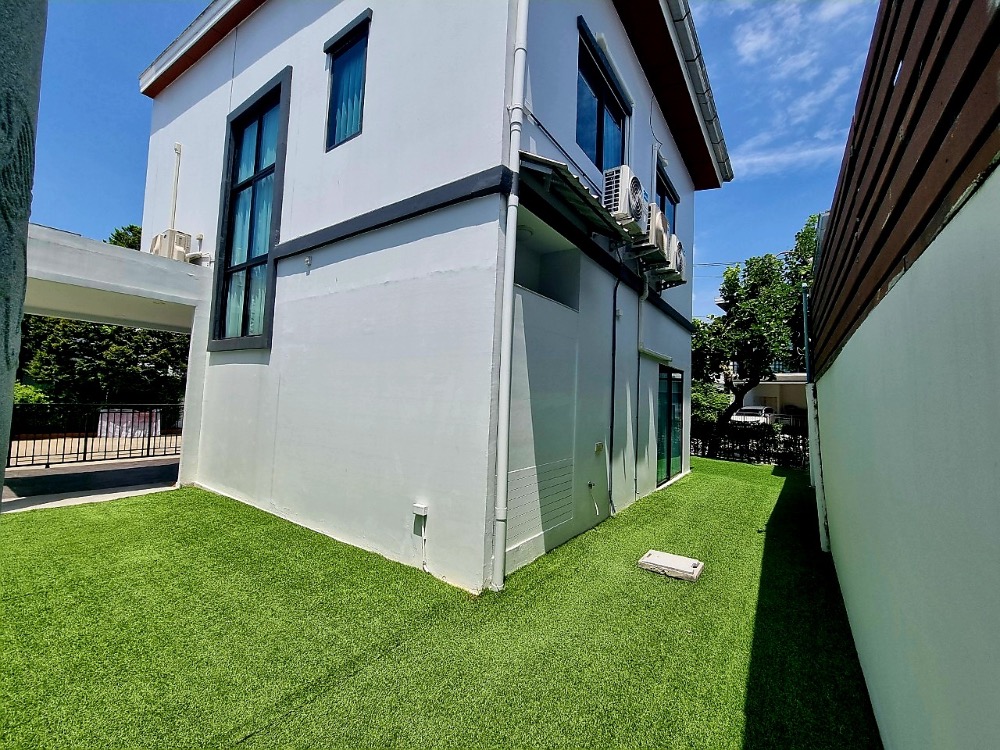 For SaleHouseLadkrabang, Suwannaphum Airport : K-5941 Urgent sale! Twin house, Pruksa WE/2 On Nut Rama 9, corner house, near Airport Link