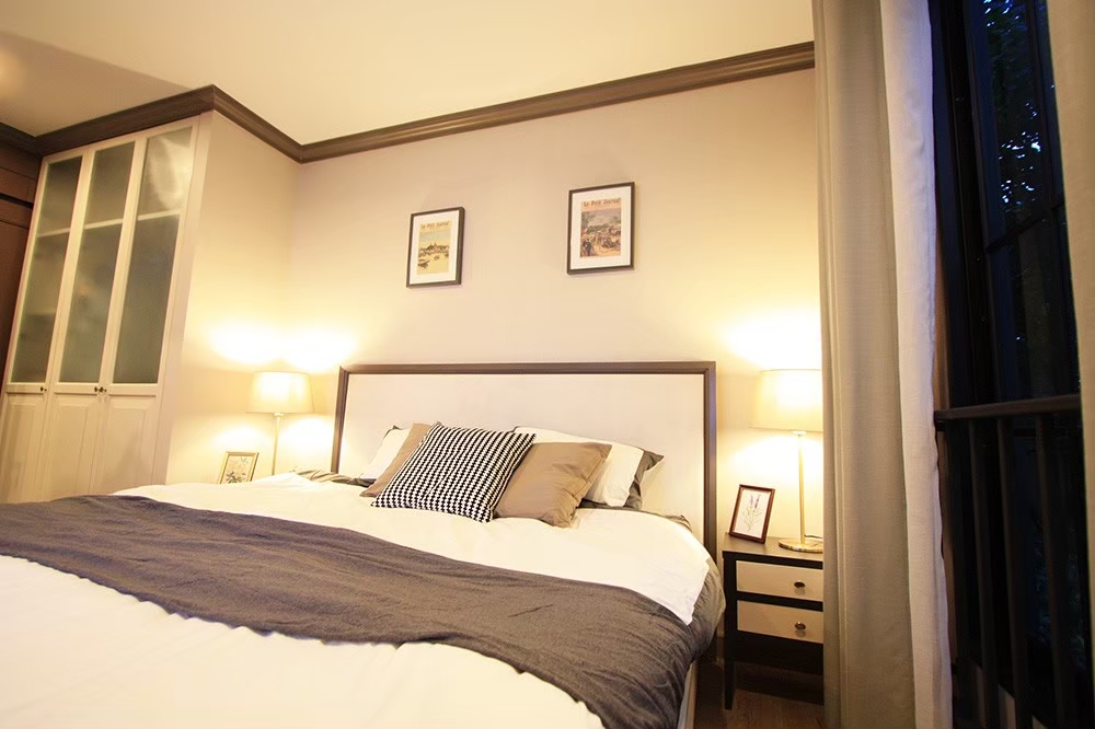 For RentCondoSiam Paragon ,Chulalongkorn,Samyan : Built-in furnished room, very beautifully decorated, 1 bedroom, 1 bathroom for rent, The Reserve Kasemsan 3