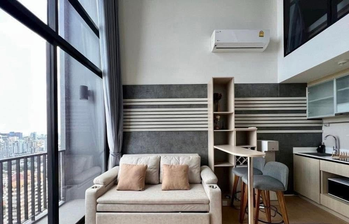 For SaleCondoSukhumvit, Asoke, Thonglor : ‼️SALE DUPLEX 6.9mb‼️Maru Ekkamai 🛋️42sqm 1BR | Pets Friendly building 🐈