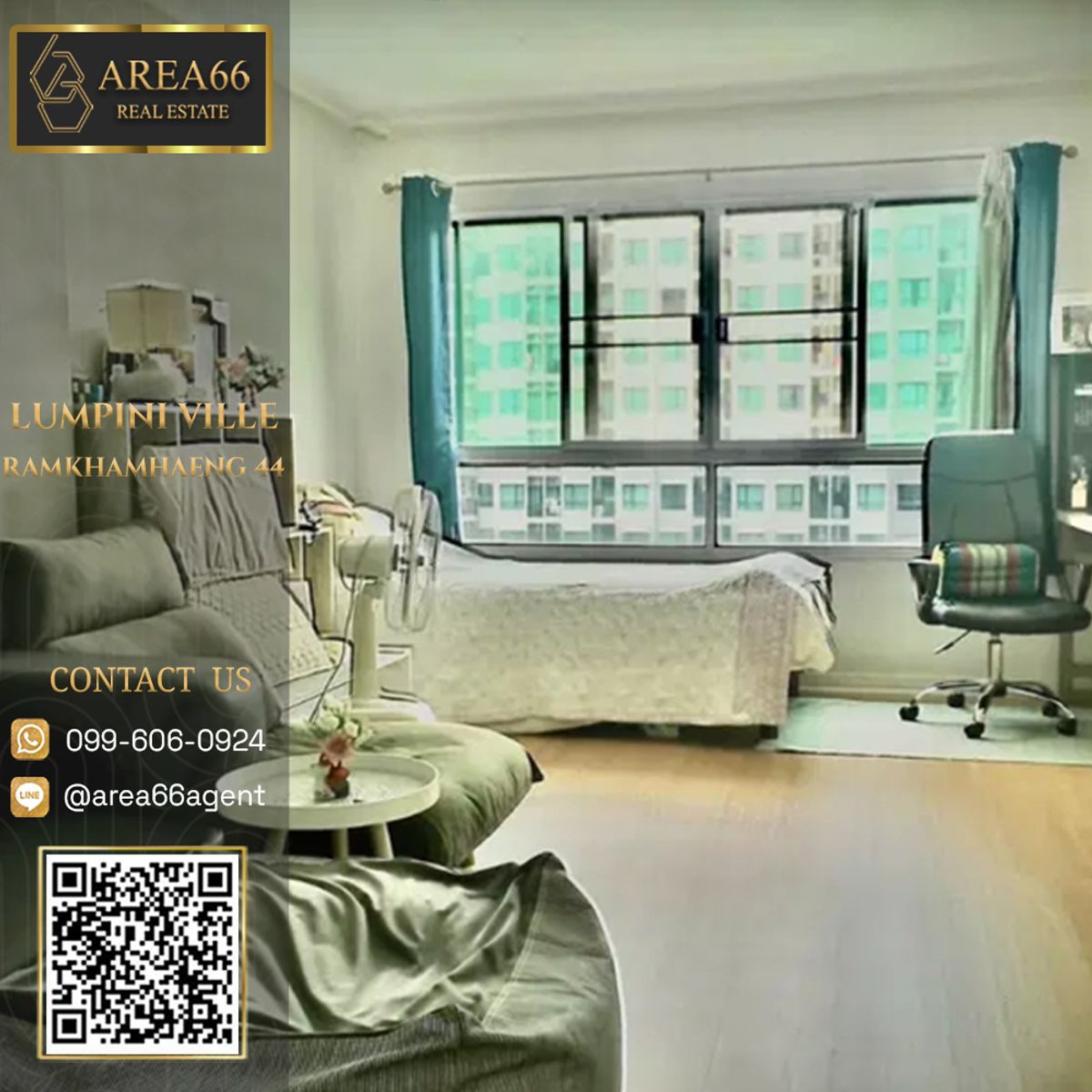 For SaleCondoRamkhamhaeng, Hua Mak : 🔥 For sale, Lumpini Ville Condo, Ramkhamhaeng 44