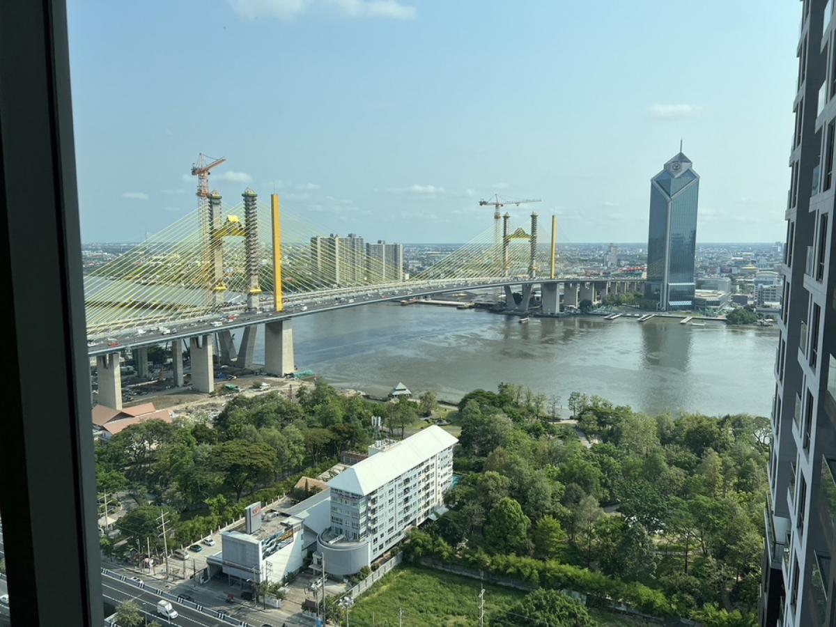 ขายคอนโดพระราม 3 สาธุประดิษฐ์ : 📢👇Relaxing, Quiet and peaceful by the huge river view at Star view, corner unit with private lift at Star View Rama 3 unaffected by the incident 