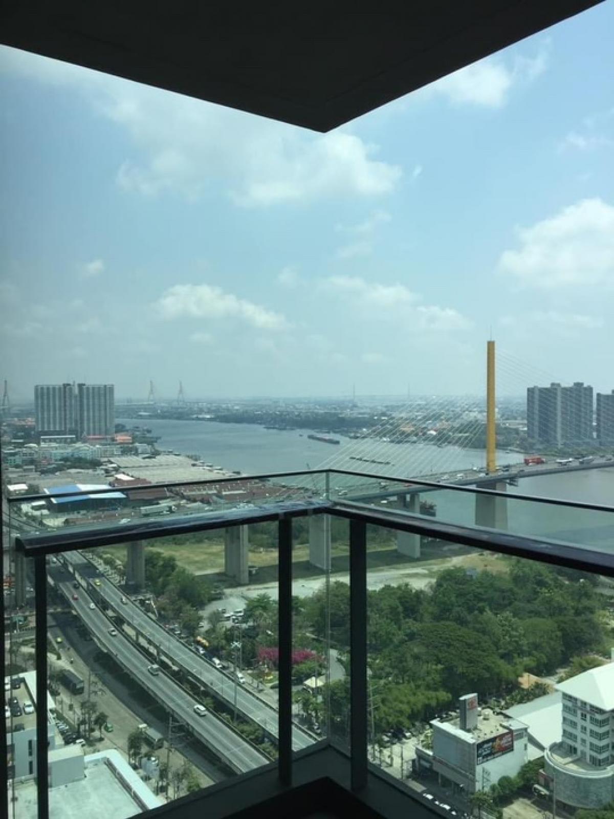 ขายคอนโดพระราม 3 สาธุประดิษฐ์ : 📢👇Relaxing, Quiet and peaceful by the huge river view at Star view, corner unit with private lift at Star View Rama 3 unaffected by the incident 