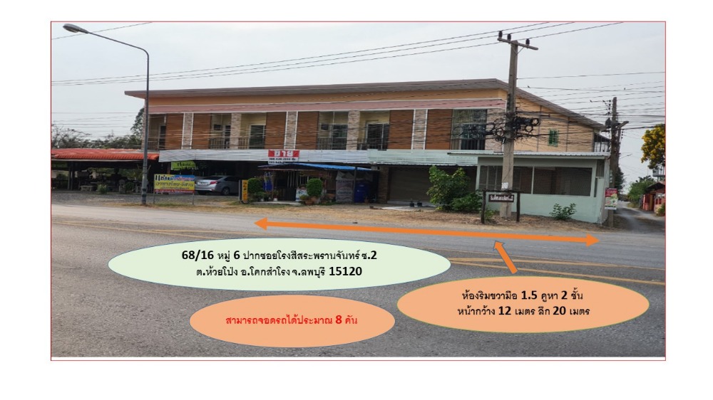 ขายอาคารพาณิชย์ลพบุรี : ขายตึก ทำเลดี