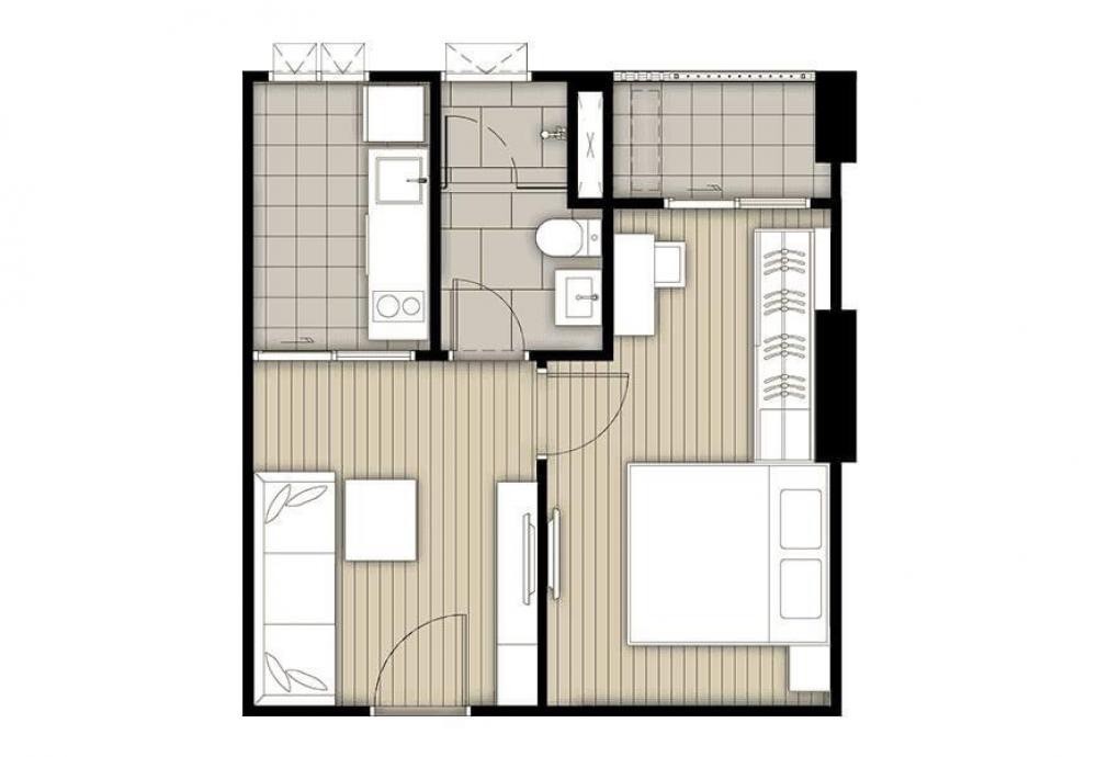 ขายคอนโดท่าพระ ตลาดพลู วุฒากาศ : S-IDTPI101 ขาย คอนโด ไอดีโอ ท่าพระ อินเตอร์เชนจ์ ชั้น7 วิวเมือง 33.61ตรม. 1นอน 1น้ำ 3.3 ล้าน 064-959-8900