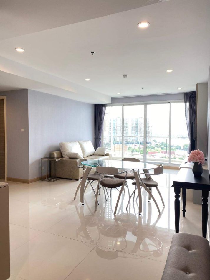 For RentCondoRama3 (Riverside),Satupadit : Supalai Riva Grand Rama3 for rentB building floor 16th Area 89 sqm.  Rent​ price​ 47,000฿/Month