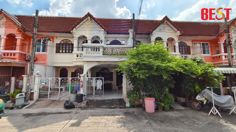 For SaleTownhomeNawamin, Ramindra : For sale: 2-storey townhouse, Sena Villa 3, Soi Khubon 27, beautifully extended, cheap sale