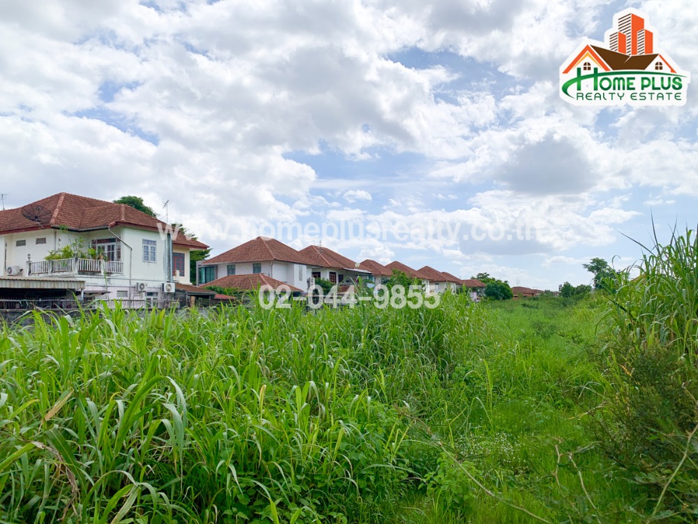 For SaleLandPathum Thani,Rangsit, Thammasat : Land along Khlong Prem Pracha Road, Mueang District, Pathum Thani, area 120 square wa