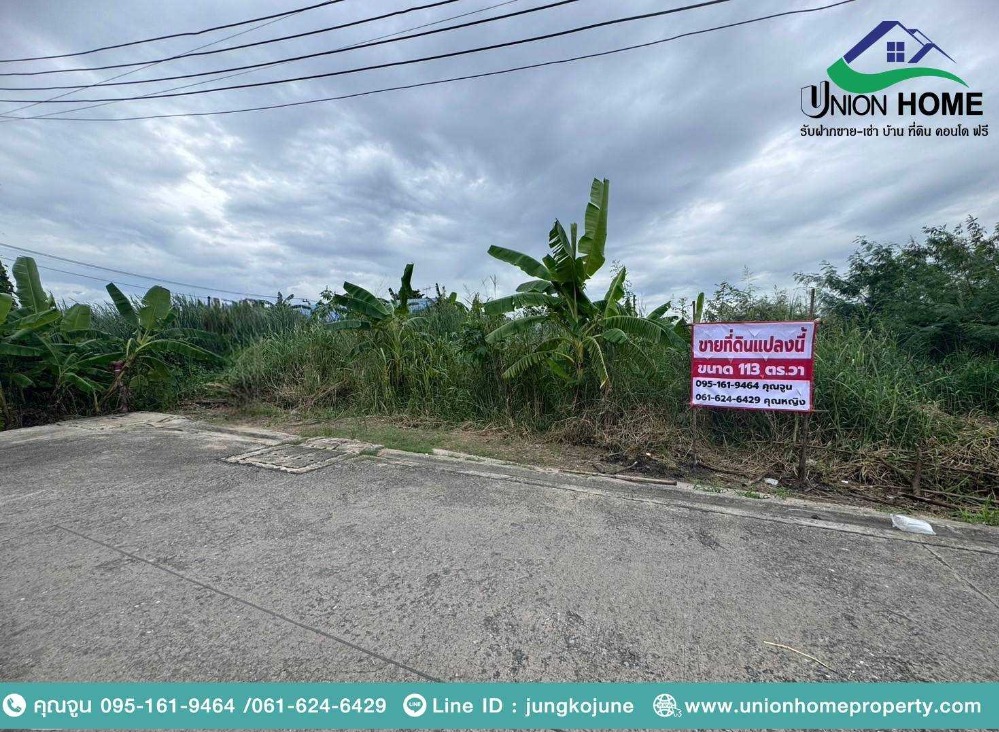 ขายที่ดินปทุมธานี รังสิต ธรรมศาสตร์ : ที่ดินเปล่าถมแล้ว ถนนรังสิต-นครนายก33 คลอง2 ธัญบุรี (N.1879)