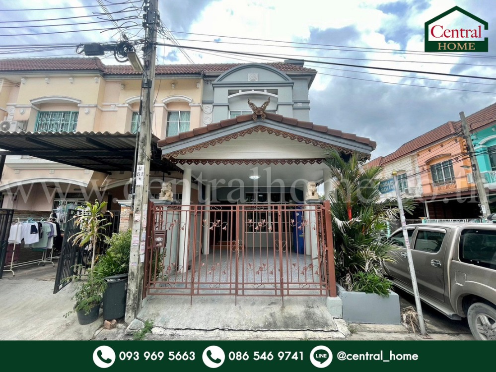 For SaleTownhomeMin Buri, Romklao : Townhome Rungkit Grand Vista, corner house, main road