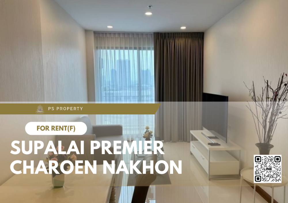 For RentCondoWongwianyai, Charoennakor : For rent ✨ Supalai Premier Charoen Nakhon ✨ near BTS Krung Thonburi, complete with furniture and electrical appliances.