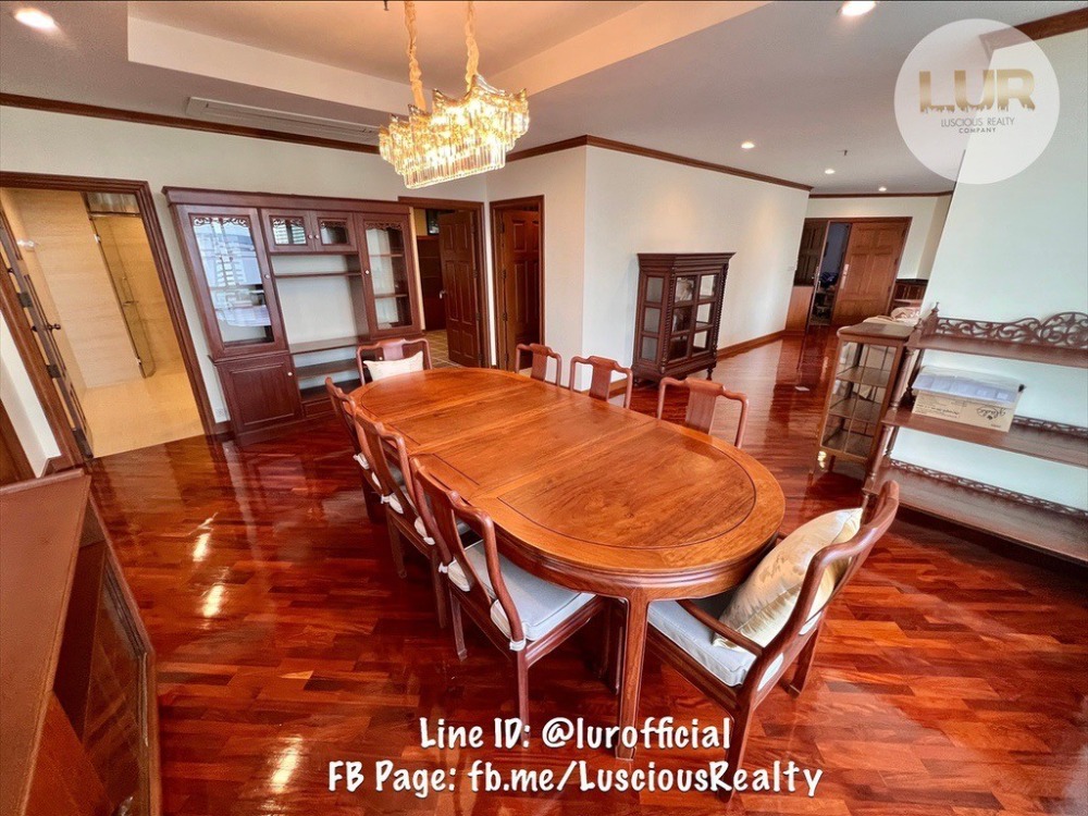 ให้เช่าคอนโดสุขุมวิท อโศก ทองหล่อ : Luxury Condo for RENT: Ruamsuk Condo 3 bed 4 bath 1 maidroom 330sqm with 3 balcony , 150,000 THB/month