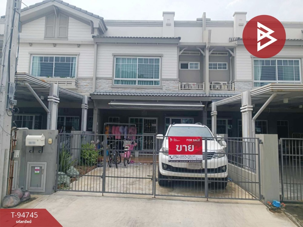 For SaleHouseBangna, Bearing, Lasalle : Townhouse for sale, Indy Village 2, Srinakarin, Bang Muang, Samut Prakan, ready to move in