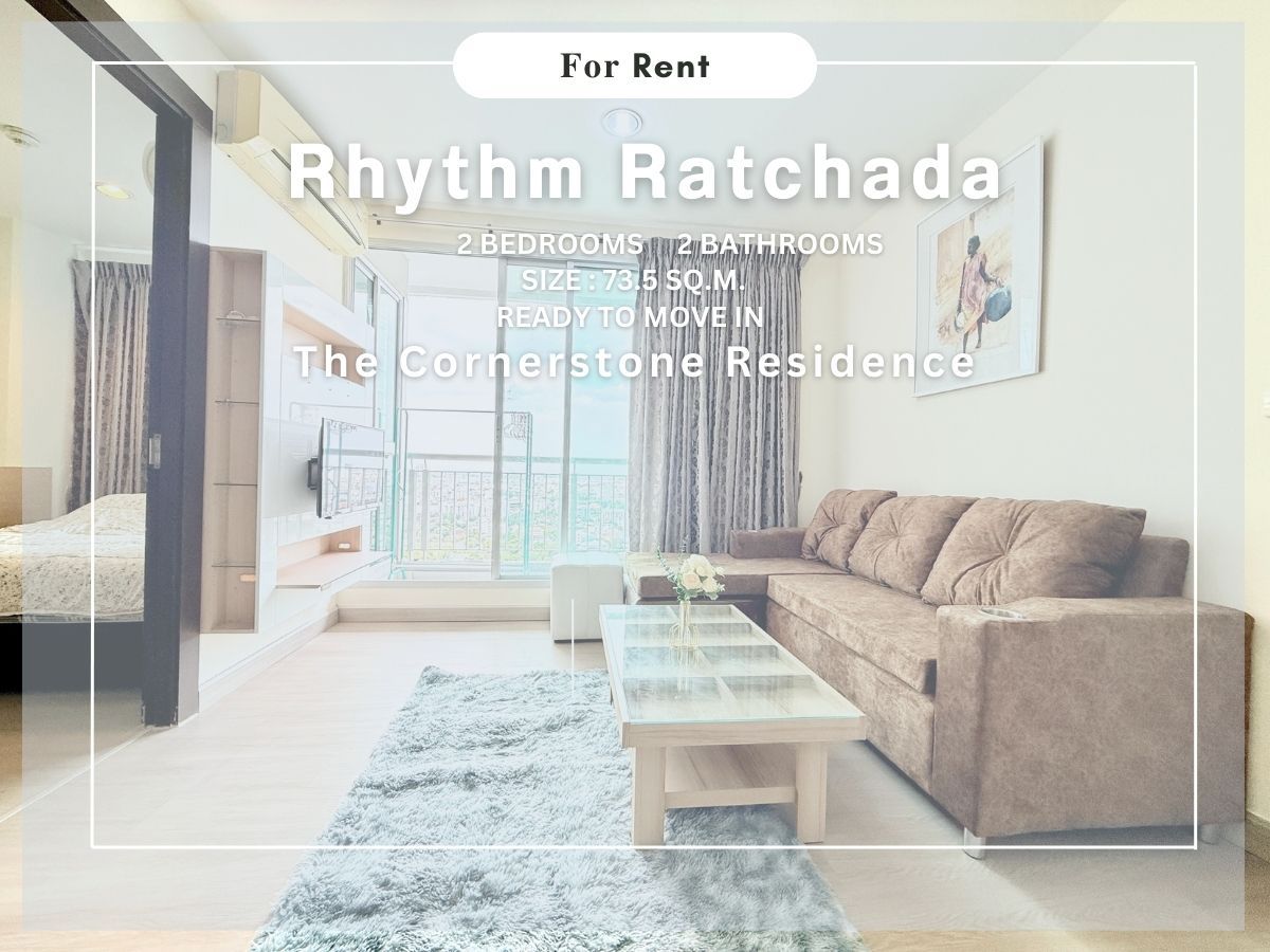 For RentCondoRatchadapisek, Huaikwang, Suttisan : Special Price !! "Rhythm Ratchada" very beautiful room, spacious room, good location near MRT Ratchada (No.250488)
