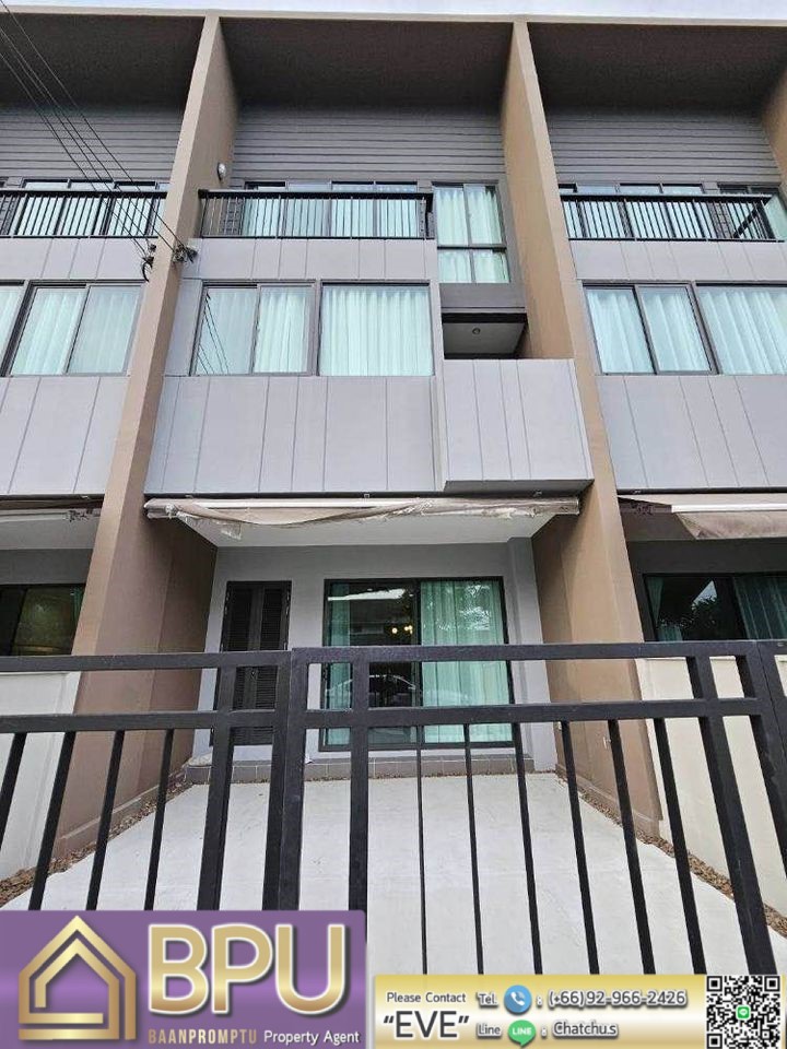For RentTownhomeMin Buri, Romklao : ** 3 Bedrooms Townhome for Rent ** Baan Klang Muang Rama 9 - Krungthep Kreetha