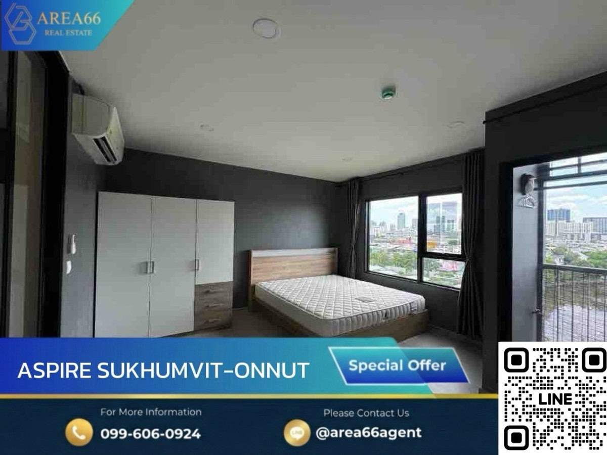 For SaleCondoOnnut, Udomsuk : 🔥 For sale!! Condo Aspire Sukhumvit Onnut