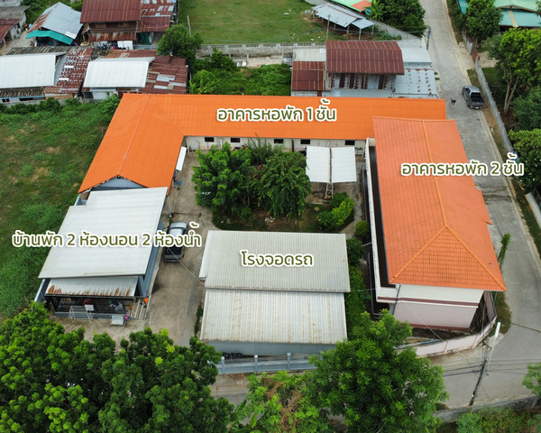 For SaleHotel&Apartment BusinessKhon Kaen : For sale: 22-room dormitory business with detached house, Ban Nong Hai, Khon Kaen Province (fully rented)