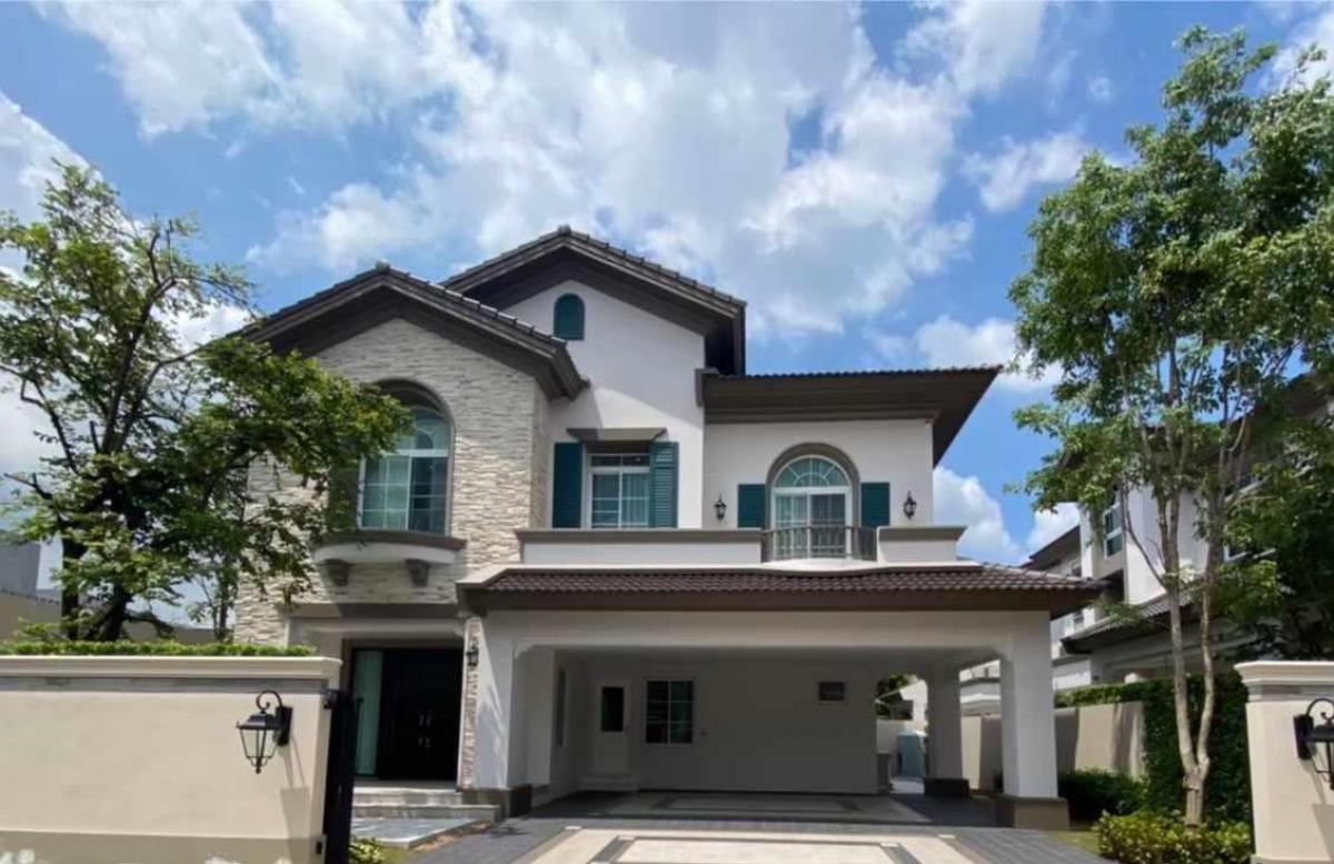 ขายบ้านวิภาวดี ดอนเมือง หลักสี่ : 📢👇Luxury house at Nantawan Ramindra - Phahonyothin 50 for sale with good Feng Shui, facing south, designed in a Tuscany style uniquely distinctive, giving the feeling of a home in the European region of Italy. Convenient location, close to the expressway,