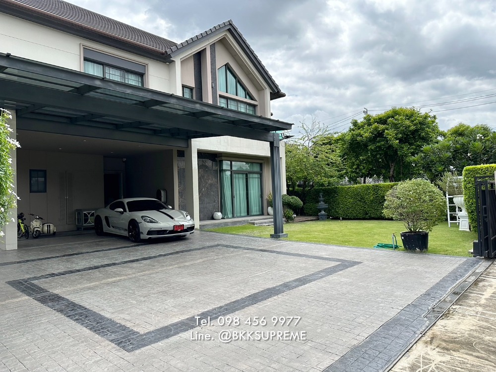 For RentHouseRama5, Ratchapruek, Bangkruai : (For rent) ** Single house, Bangkok Boulevard, Sathorn-Pinklao 2, corner house, near Ratchaphruek Road **