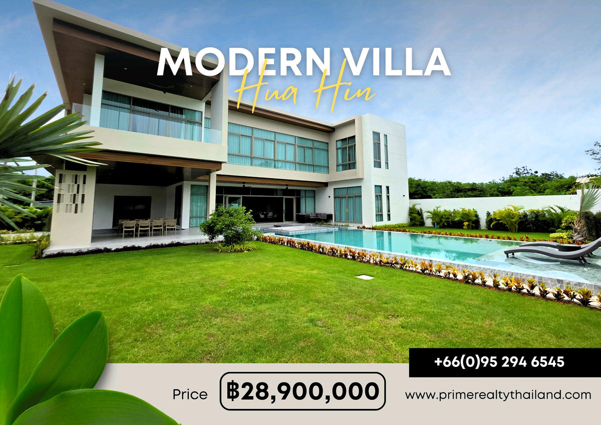 For SaleHouseHuahin, Prachuap Khiri Khan, Pran Buri : Luxury house for sale in Hua Hin, near the city next to the mountains.