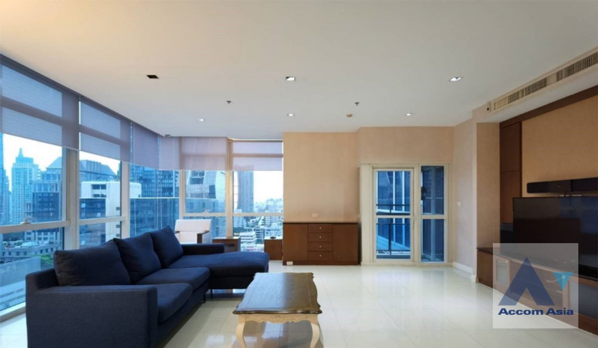 For RentCondoWitthayu, Chidlom, Langsuan, Ploenchit : 🔼AccomA🔽   3 Bedrooms Condominium for Rent in Ploenchit, Bangkok near BTS Ploenchit at Athenee Residence (1513261)