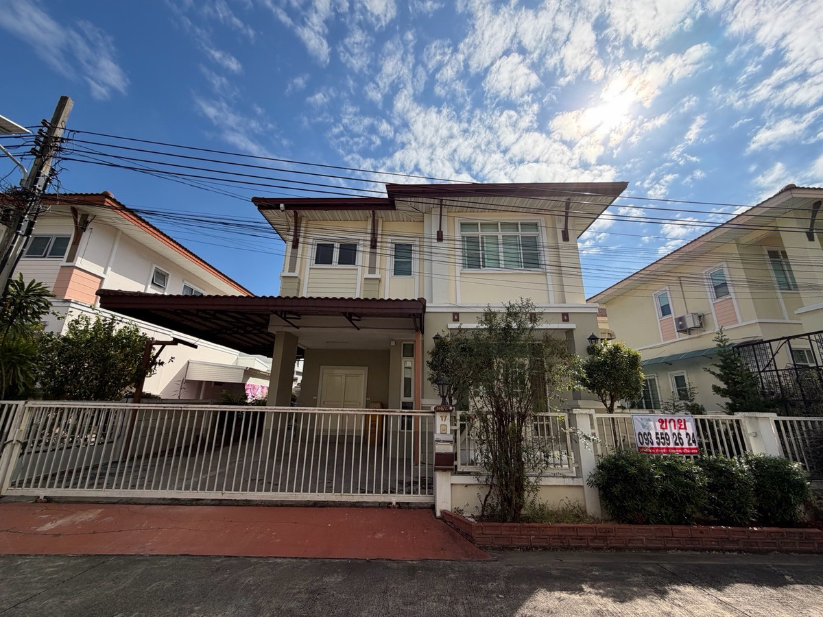 ขายบ้านลาดกระบัง สุวรรณภูมิ : สิรินดา พรานาลี ซอยกิ่งแก้ว19 พื้นที่ใช้สอย 150 ตรม. บ้านพร้อมอยู่ ถนนทางคู่ขนานบางนา-ตราด ถนนกิ่งแก้ว หมู่บ้านสิรินดา พรานาลี (SIRINDA PRANALI)