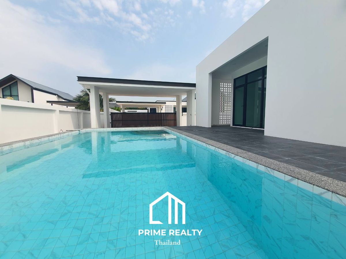 For SaleTownhomeHuahin, Prachuap Khiri Khan, Pran Buri : Single house with a swimming pool Designed for convenience Answers to living 
 
