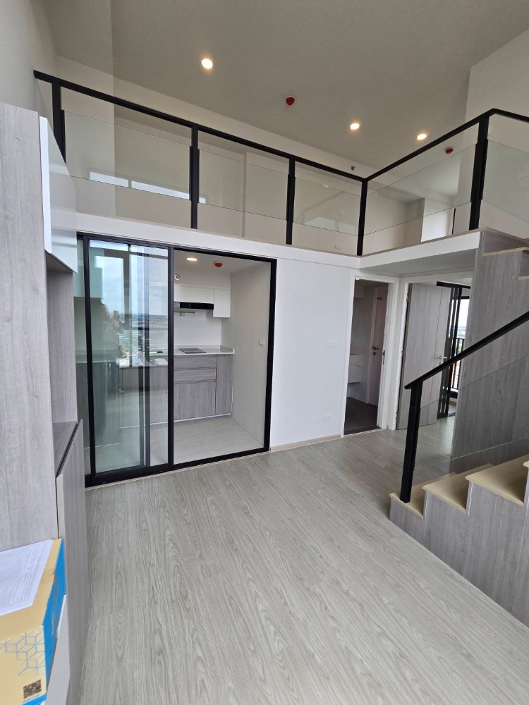 ขายคอนโดเสรีไทย-นิด้า : DuPlex ห้องใหม่ๆ ใกล้รถไฟฟ้าสถานีอินเตอร์เชนจ์ ลำสาลี เชื่อมต่อรถไฟฟ้า 3 สาย ทั้งสายสีส้ม สีเหลือง และ สีน้ำตาล ใกล้ทางด่วนวงแหวนกาญจนาฯ, มอเตอร์เวย์ และ ท่าเรือวัดศรีบุญเรือง