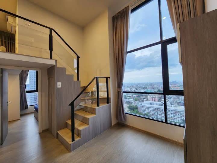 For RentCondoSeri Thai, Ramkhamhaeng Nida : Unfurnished room for rent, Near the Lamsalee Interchange BTS Station, connecting to 3 BTS lines: Orange, Yellow and Brown. Near the Kanchanaphisek Ring Road, Motorway