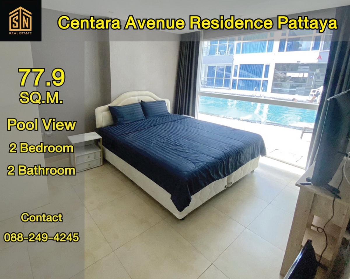 For SaleCondoPattaya, Bangsaen, Chonburi : Condo Centara Azure Pattaya 2 bedrooms Pool view ready to move in