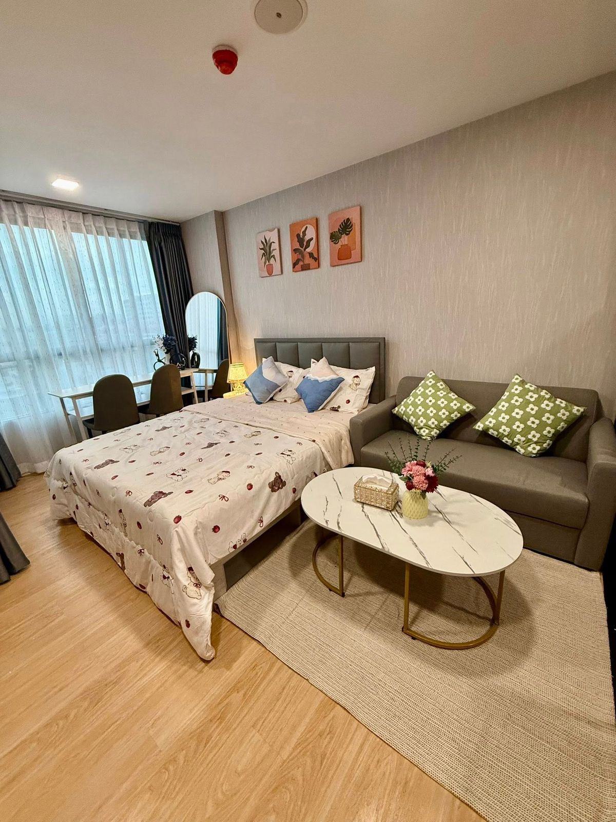 For RentCondoPathum Thani,Rangsit, Thammasat : 🔥Pun #Atmozkanaal for rent, modern style condo, full function, near Rangsit University.