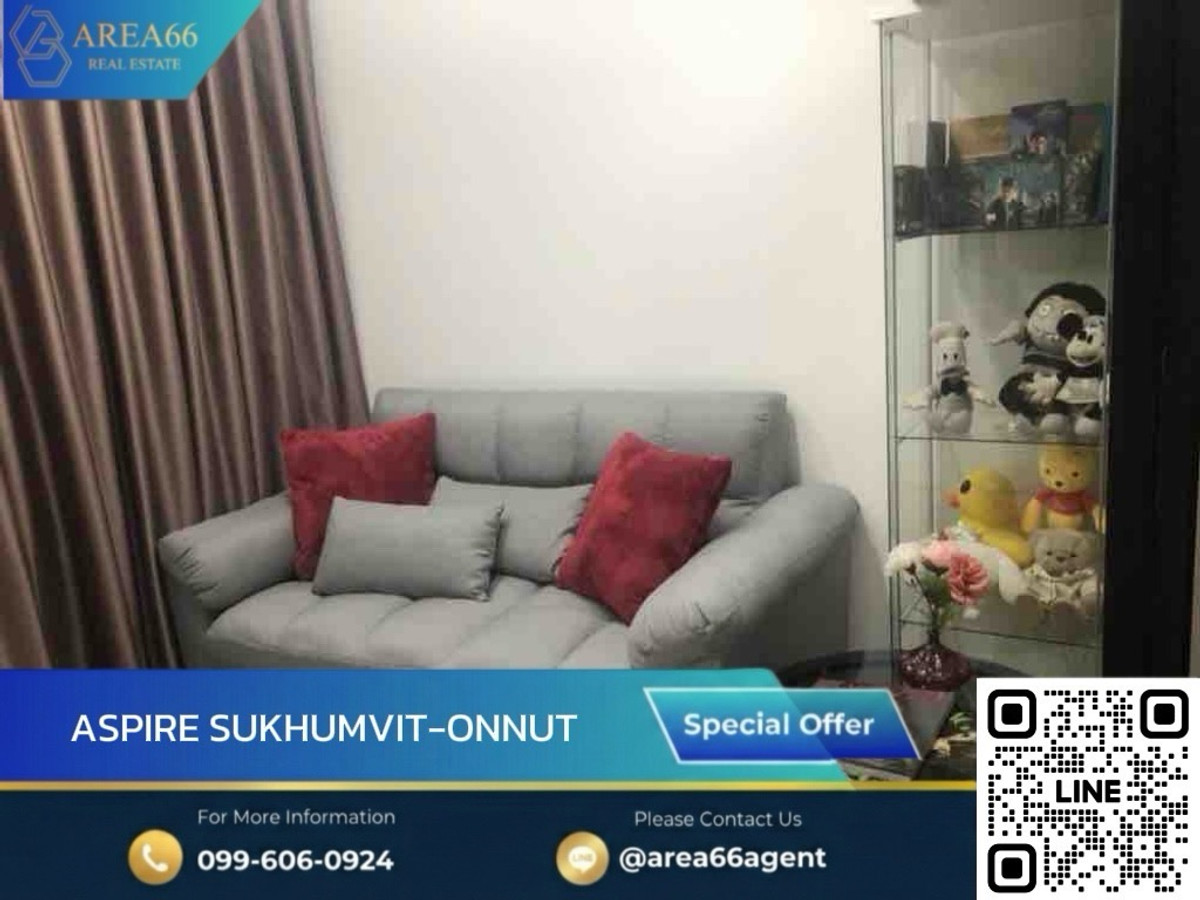 For SaleCondoOnnut, Udomsuk : 🔥 For sale!! Condo Aspire Sukhumvit Onnut