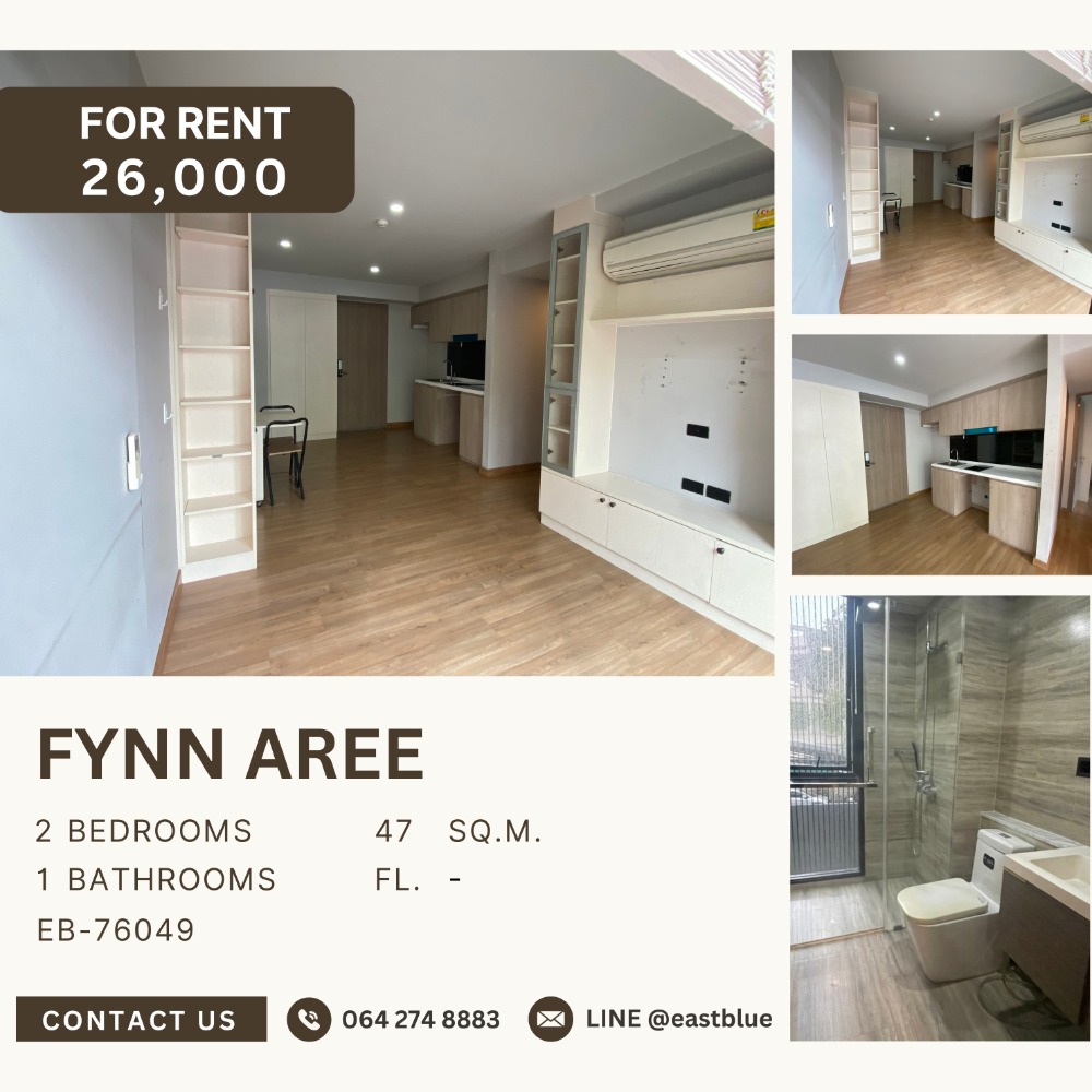 For RentCondoAri,Anusaowaree : Fynn Aree 2 Bed for rent 26,000 per month