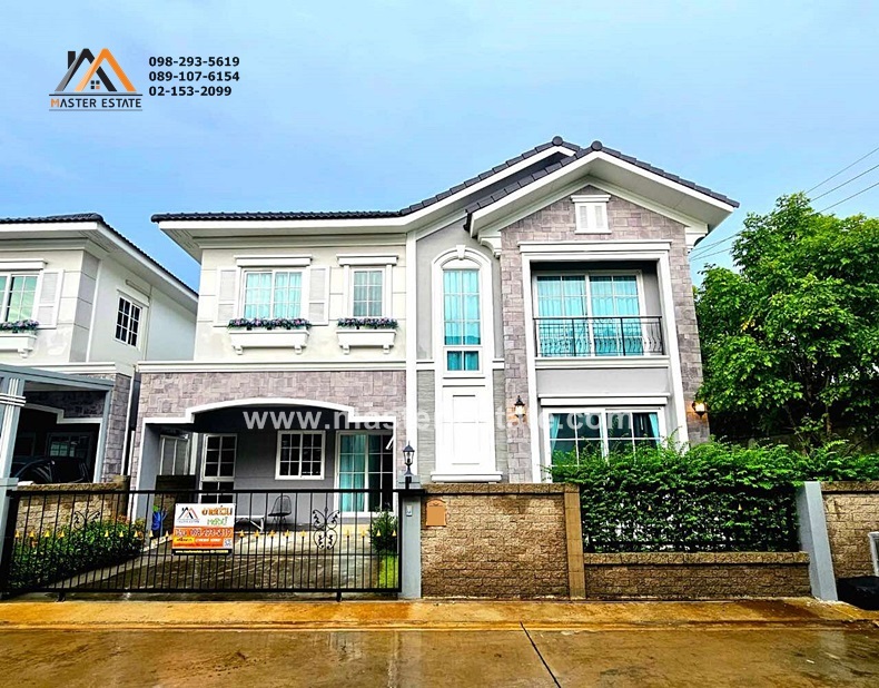 ขายบ้านปทุมธานี รังสิต ธรรมศาสตร์ : ม.เพรสทีจ ฟิวเจอร์ - รังสิต บ้านแฝด MODERN สไตล์ยุโรป 4 นอน พื้นที่ใช้สอยสุดคุ้ม ฟังก์ชั่นลงตัว สวยมีสไตล์ (หลังริม) ใหม่มาก พร้อมเฟอร์นิเจอร์ครบ