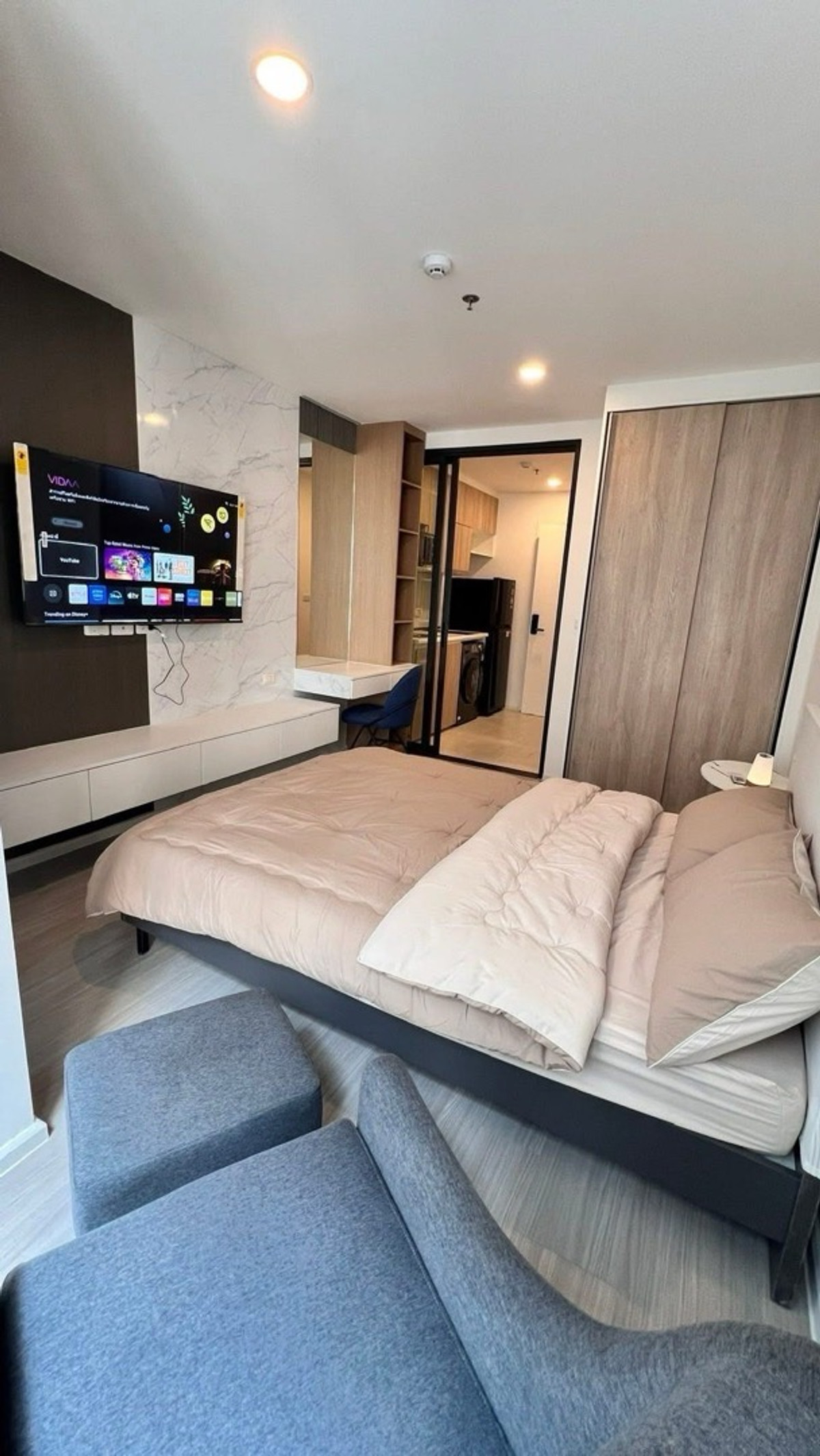 ให้เช่าคอนโดสะพานควาย จตุจักร : 🏢ให้เช่า Denim Jatujak 🏙️  เฟอร์นิเจอร์ครบ   Line OA : @ladysai (มี @ )