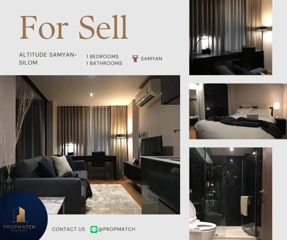 ขายคอนโดสยาม จุฬา สามย่าน : ✨ราคาสุดว้าว ห้องแต่งสุดปัง✨ Altitude Samyan - Silom (1ห้องนอน 29 ตรม.) ใกล้จุฬา ราคาเพียง 4.89 ลบ. Tel.0981315848 @propmatch