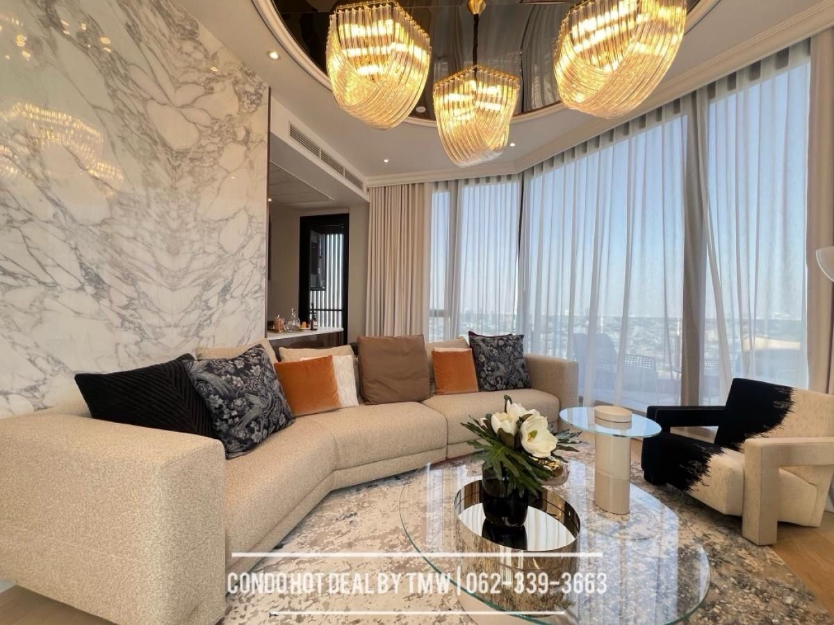 ขายคอนโดพระราม 9 เพชรบุรีตัดใหม่ RCA : Penthouse 1 เดียวของโครงการ ตกแต่งสวยมาก ชั้นสูง วิวเมือง 180 องศา ห้องใหม่จากโครงการ Ashton Asoke Rama 9