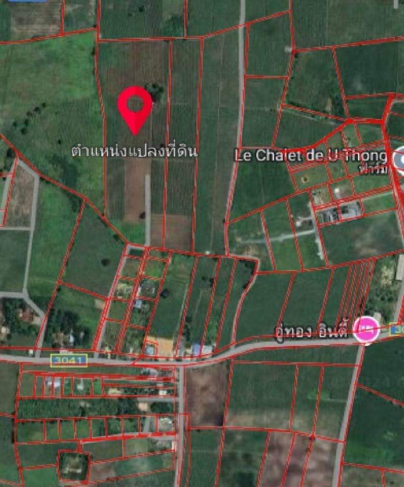 ขายที่ดินสุพรรณบุรี : ขาย ที่ดิน 50 ไร่ 13 ตารางวา ถนนทางเข้าพื้นที่กว้าง ต.พลับพลาไชย อ.อู่ทอง จ.สุพรรณบุรี