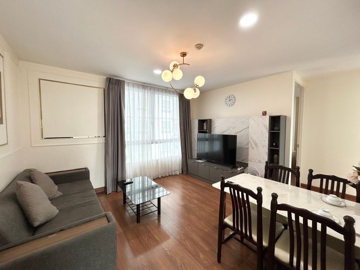 For RentCondoThaphra, Talat Phlu, Wutthakat : 🏙 Condo for rent The Parkland Ratchada - Tha Phra 2 Bedroom | 2 Bathrooms | 1 Living room | 1 Kitchen 📍 Floor 20 | Size 62.49 sq.m. | City View | 1 Parking