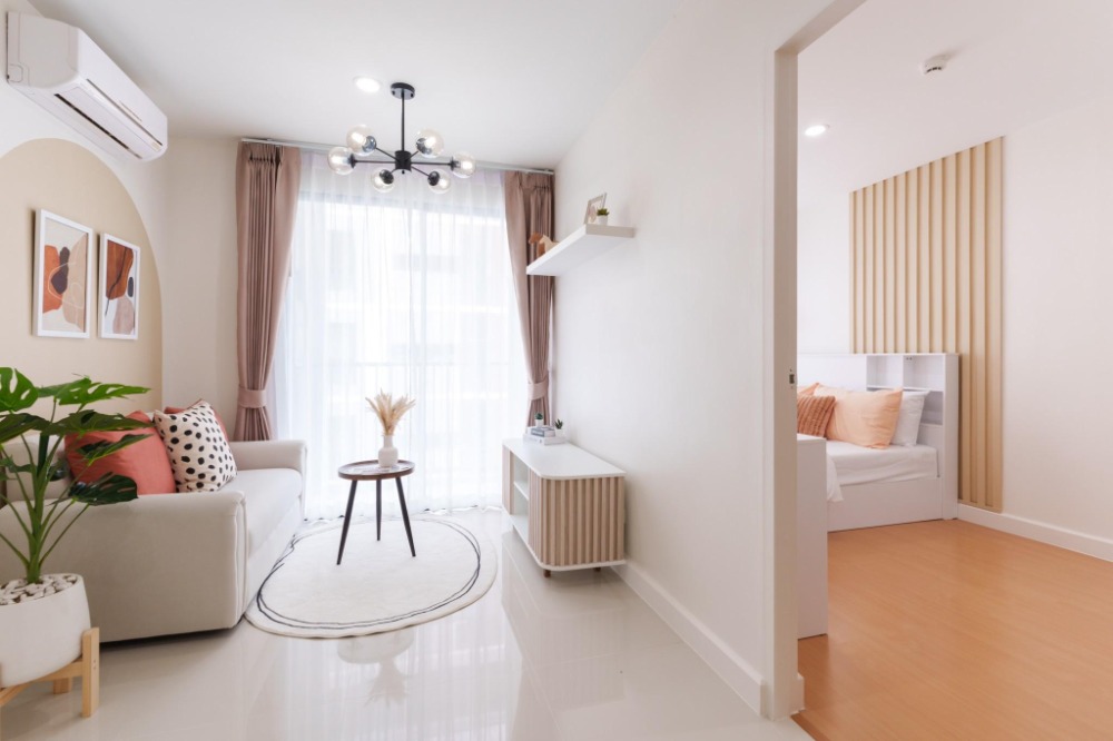 For SaleCondoRatchadapisek, Huaikwang, Suttisan : S-MTSRD110 Condo for sale, Metro Sky Ratchada, 6th floor, Building C, city view, 29.71 sq m., 1 bedroom, 1 bathroom, 2.39 million, 064-959-8900