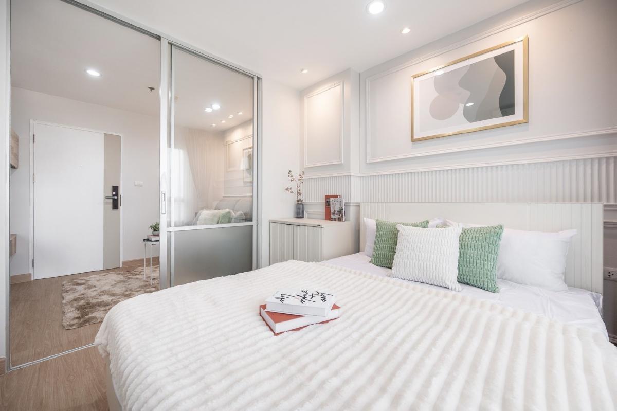 For SaleCondoNawamin, Ramindra : 🏡 Come live a warm life in Nawamin area 🌳 with green space in every corner of your residence ✨ Meet the needs of the new generation and a warm family atmosphere 🌈 Lumpini Park Nawamin Sri Burapha ☀️