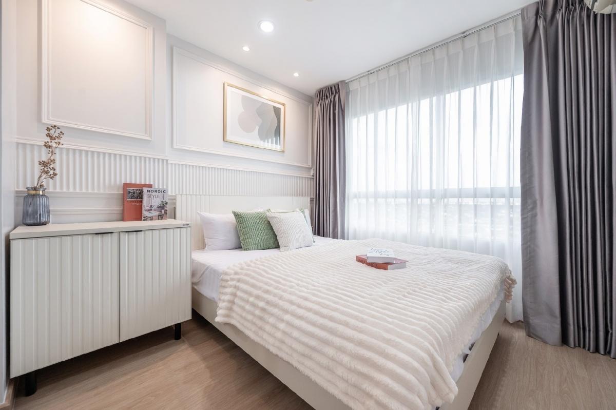 For SaleCondoNawamin, Ramindra : 🏡 Come live a warm life in Nawamin area 🌳 with green space in every corner of your residence ✨ Meet the needs of the new generation and a warm family atmosphere 🌈 Lumpini Park Nawamin Sri Burapha ☀️