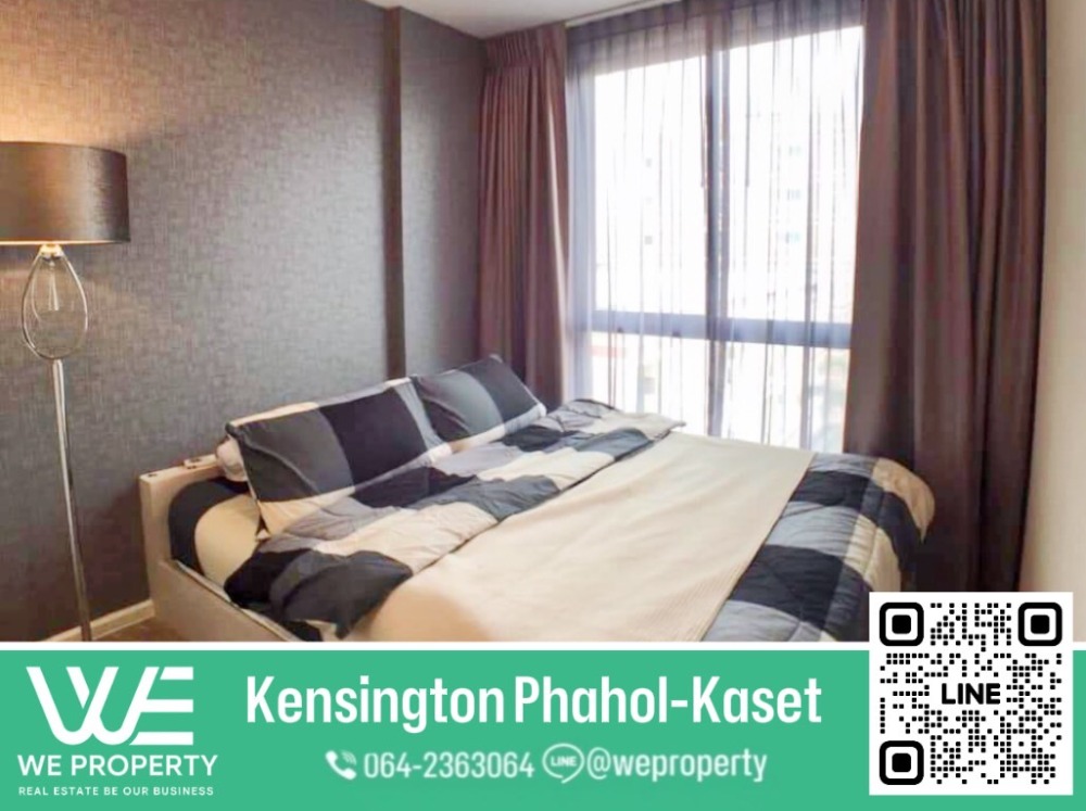 For SaleCondoKasetsart, Ratchayothin : North direction, beautiful room, fully furnished with electrical appliances, very good price⭐Kensington Pahol-Kaset (Kensington Pahol-Kaset)