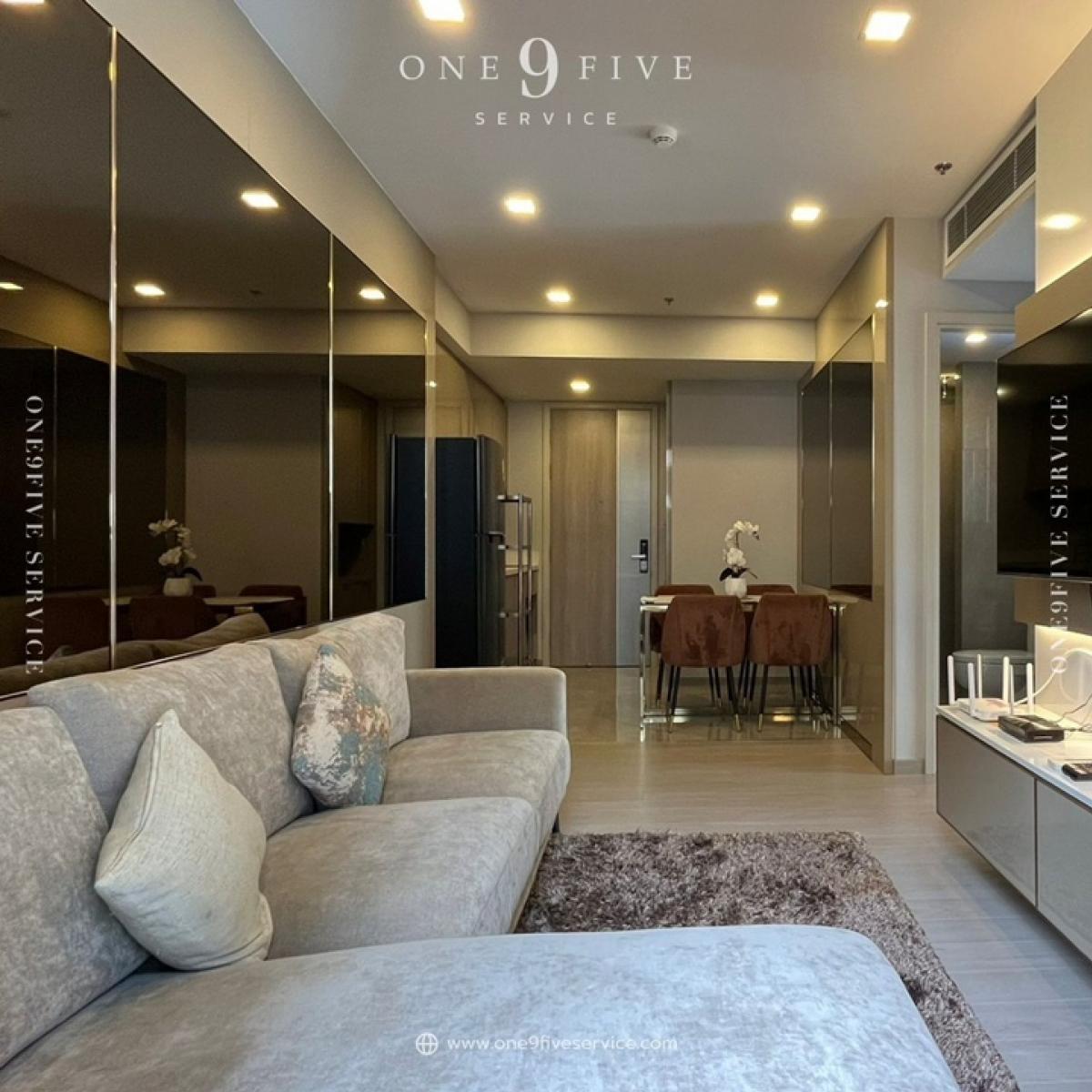 ให้เช่าคอนโดพระราม 9 เพชรบุรีตัดใหม่ RCA : 🔥Rent 2BR.2BR🔥55sqm Floor6🔥Beautiful unit🔥55,000/month