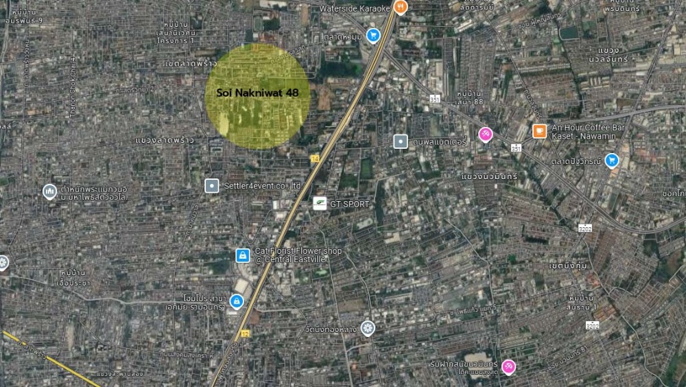 For SaleLandLadprao, Central Ladprao : For sale: vacant land, Soi Nakniwat 48, suitable for making a townhouse!