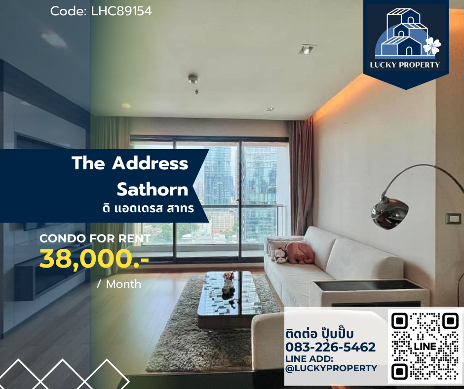 For RentCondoSathorn, Narathiwat : For Rent The Address Sathorn BTS Saint Louis