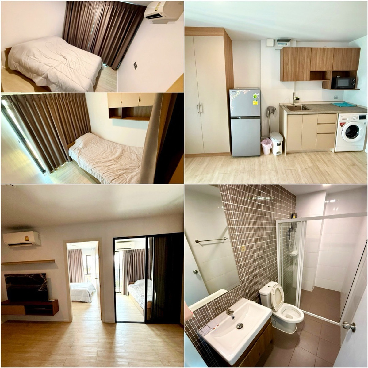 For RentCondoPathum Thani,Rangsit, Thammasat : The Kave Condo, The Kave Condo for rent, 2 bedrooms, ready to move in