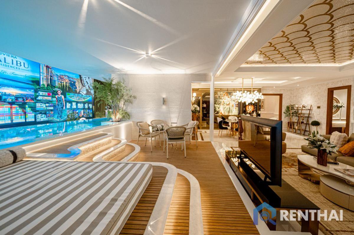 ขายคอนโดพัทยา บางแสน ชลบุรี สัตหีบ : สำหรับ ขาย คอนโด 4 ห้องนอน ที่ The Riviera Malibu