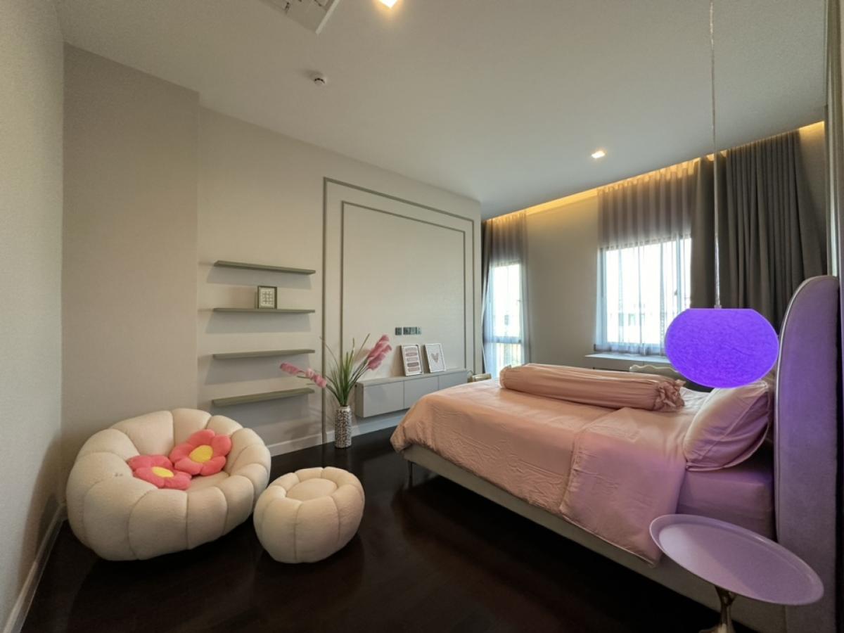 For RentHouseLadkrabang, Suwannaphum Airport : 🔥For urgent rent🔥 Grand Bangkok Boulevard, Krungthep Kreetha, brand new house, fully furnished, ready to move in, 5 bedrooms, 6 bathrooms, house in front of the garden ❗