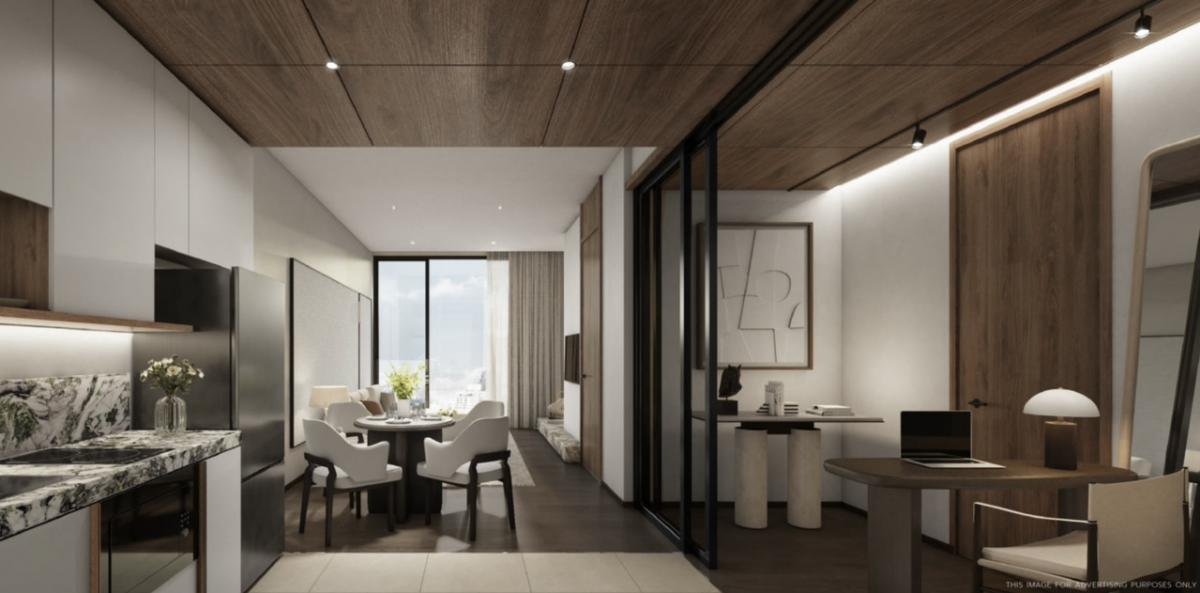 For SaleCondoSilom, Saladaeng, Bangrak : Romm Convent; 1 Bedroom Plus; 60.21 Sqm; 17th Floor; East view with balcony