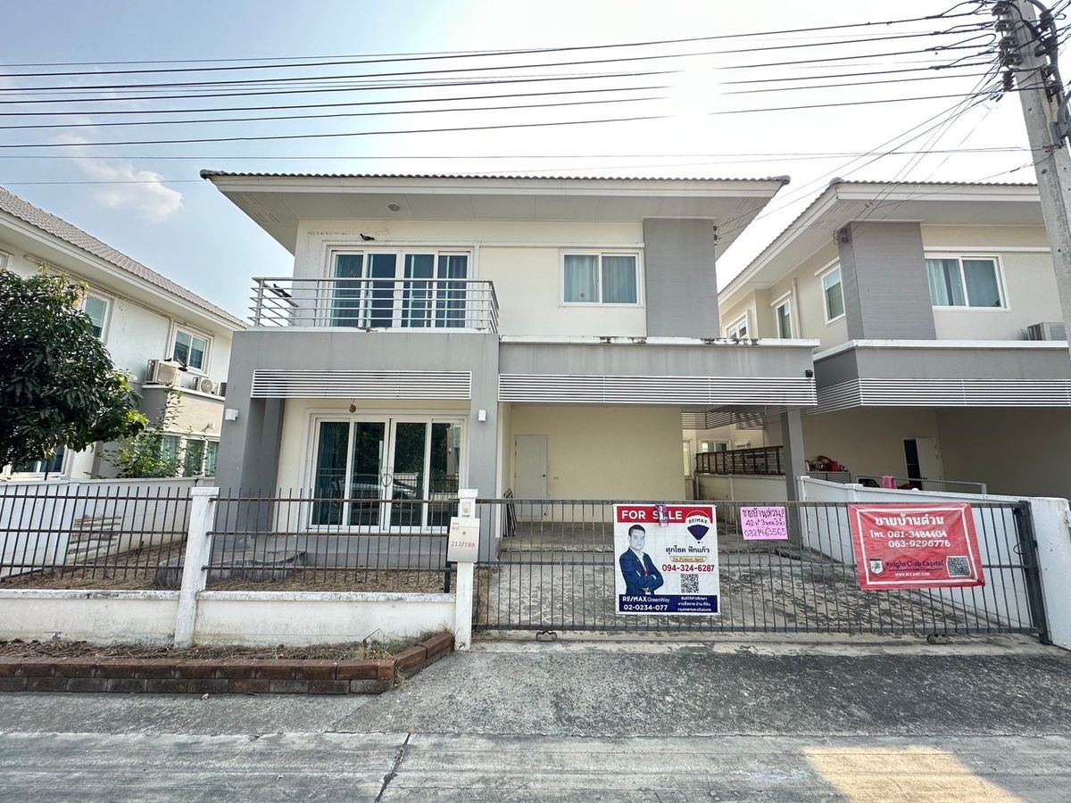 For SaleHouseNonthaburi, Bang Yai, Bangbuathong : Single house for sale in Khunalai Cottage project